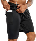 Men'S 2 in 1 Running Shorts 5 in or 7 in Quick Dry Gym Athletic Workout Shorts for Men with Phone Pockets