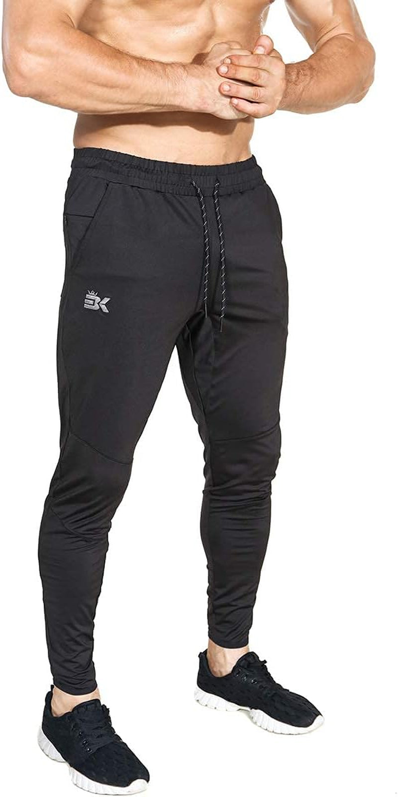 Mens Lightweight Gym Jogger Pants,Men'S Workout Sweatpants with Zip Pocket
