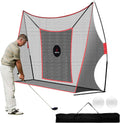 Golf Practice Net - Heavy Duty Driving Range Net with High Impact Chipping Target, Include Carry Bag and Golf Balls for Indoor Outdoor