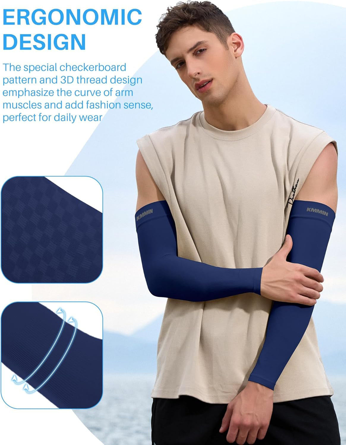 Arm Sleeves UV Protection for Driving Cycling Golf Basketball
